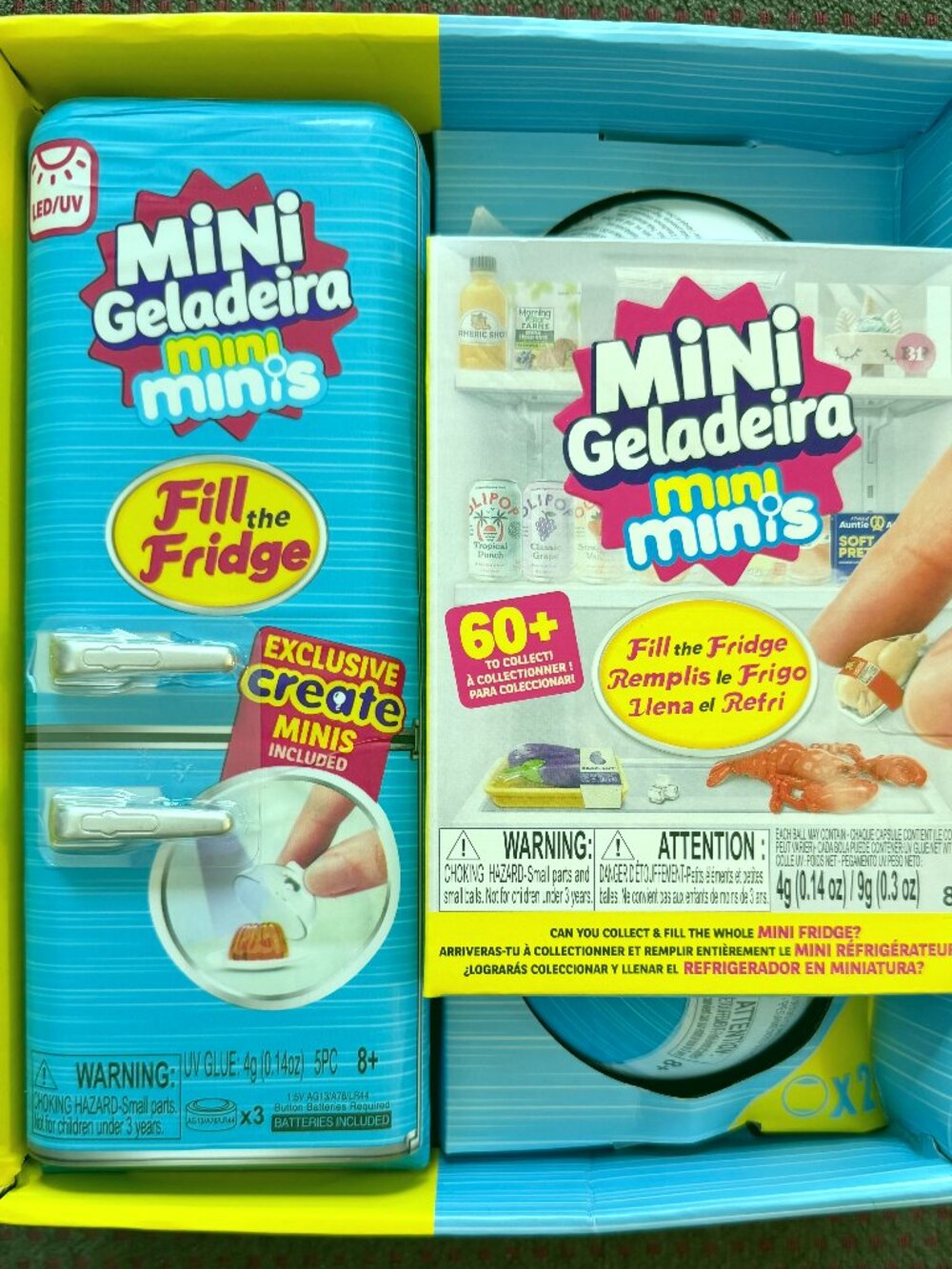 ZURU Mini Brands Fill the Fridge Playset Haze Blue International Exclusive NEW